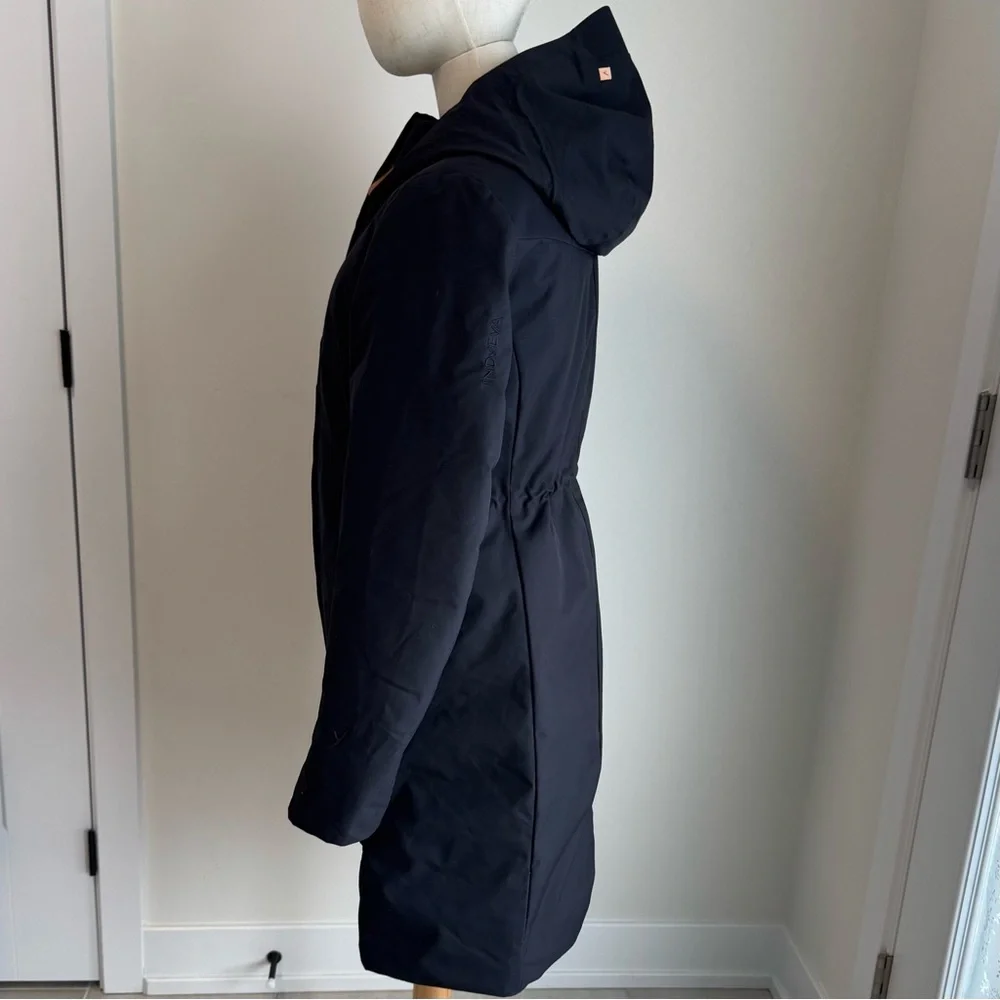 Indyeva - Women's Elegant, Black, Hooded, winter jacket, Ski Jacket, size small - Picture 4 of 9